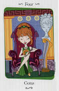 Four of Coins Tarot card in Vanessa deck