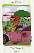 The Chariot Tarot card in Vanessa deck