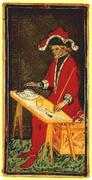 The Magician Tarot card in Visconti-Sforza deck