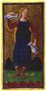 Temperance Tarot card in Visconti-Sforza Tarot deck