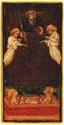 Judgement Tarot card in Visconti-Sforza Tarot deck