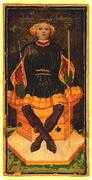 King of Wands Tarot card in Visconti-Sforza Tarot deck