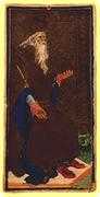 The Emperor Tarot card in Visconti-Sforza Tarot deck