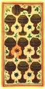 Ten of Cups Tarot card in Visconti-Sforza deck