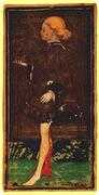 Page of Cups Tarot card in Visconti-Sforza deck