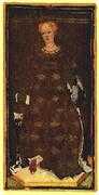 Queen of Cups Tarot card in Visconti-Sforza Tarot deck