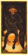 King of Swords Tarot card in Visconti-Sforza Tarot deck