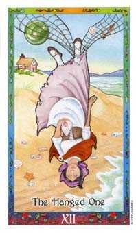 The Hanged Man Tarot card in Whimsical Tarot deck