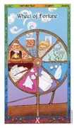 Wheel of Fortune Tarot card in Whimsical Tarot deck