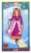 The World Tarot card in Whimsical deck