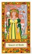 Queen of Wands Tarot card in Whimsical Tarot deck
