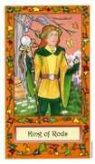 King of Wands Tarot card in Whimsical Tarot deck