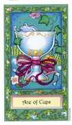 Ace of Cups Tarot card in Whimsical deck