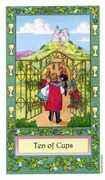 Ten of Cups Tarot card in Whimsical deck