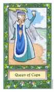 Queen of Cups Tarot card in Whimsical deck