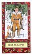 King of Swords Tarot card in Whimsical deck