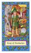 King of Coins Tarot card in Whimsical Tarot deck