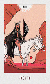 Death Tarot card in White Numen Tarot deck