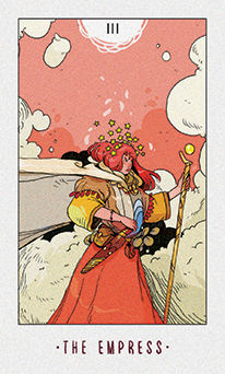 The Empress Tarot card in White Numen Tarot deck