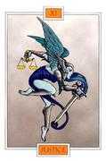 Justice Tarot card in Winged Spirit Tarot deck