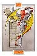 The Tower Tarot card in Winged Spirit Tarot Tarot deck