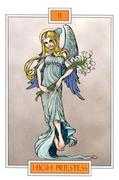 The High Priestess Tarot card in Winged Spirit Tarot Tarot deck