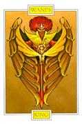 King of Wands Tarot card in Winged Spirit Tarot deck