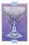 Ace of Cups Tarot card in Winged Spirit Tarot deck