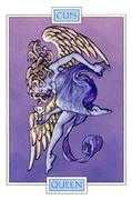 Queen of Cups Tarot card in Winged Spirit Tarot deck