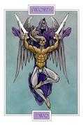Two of Swords Tarot card in Winged Spirit Tarot deck