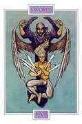 Five of Swords Tarot card in Winged Spirit Tarot deck