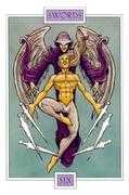 Six of Swords Tarot card in Winged Spirit Tarot deck