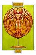 Ace of Spheres Tarot card in Winged Spirit Tarot deck
