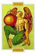 Knight of Spheres Tarot card in Winged Spirit Tarot deck