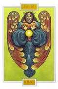 King of Spheres Tarot card in Winged Spirit Tarot deck