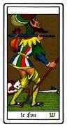 The Fool Tarot card in Oswald Wirth deck