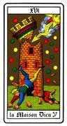 The Tower Tarot card in Oswald Wirth Tarot deck