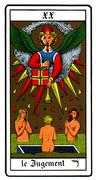 Judgement Tarot card in Oswald Wirth deck