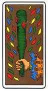 Ace of Wands Tarot card in Oswald Wirth Tarot deck