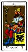 The Emperor Tarot card in Oswald Wirth deck