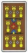 Eight of Cups Tarot card in Oswald Wirth deck