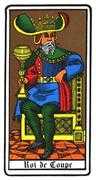 Roi of Cups Tarot card in Oswald Wirth deck
