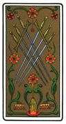 Six of Swords Tarot card in Oswald Wirth deck