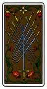 Nine of Swords Tarot card in Oswald Wirth Tarot deck