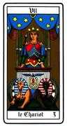 The Chariot Tarot card in Oswald Wirth deck