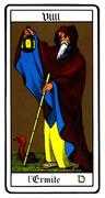 The Hermit Tarot card in Oswald Wirth deck