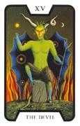 The Devil Tarot card in Tarot of the Witches deck