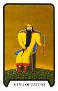 King of Batons Tarot card in Tarot of the Witches deck