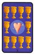 Ten of Cups Tarot card in Tarot of the Witches deck