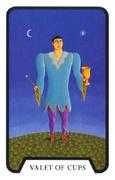 Valet of Cups Tarot card in Tarot of the Witches deck